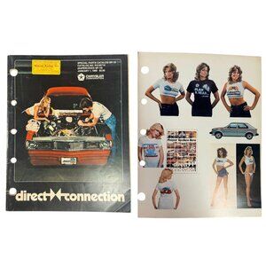 Vintage 1980 Direct Connection Chrysler Mopar Special Parts Catalog SP-18 Racing
